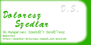 doloresz szedlar business card